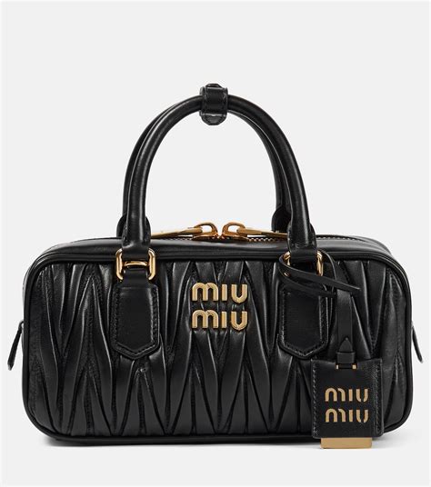 sac miu miu cuir noir|Sac Arcadie En Cuir Noir .